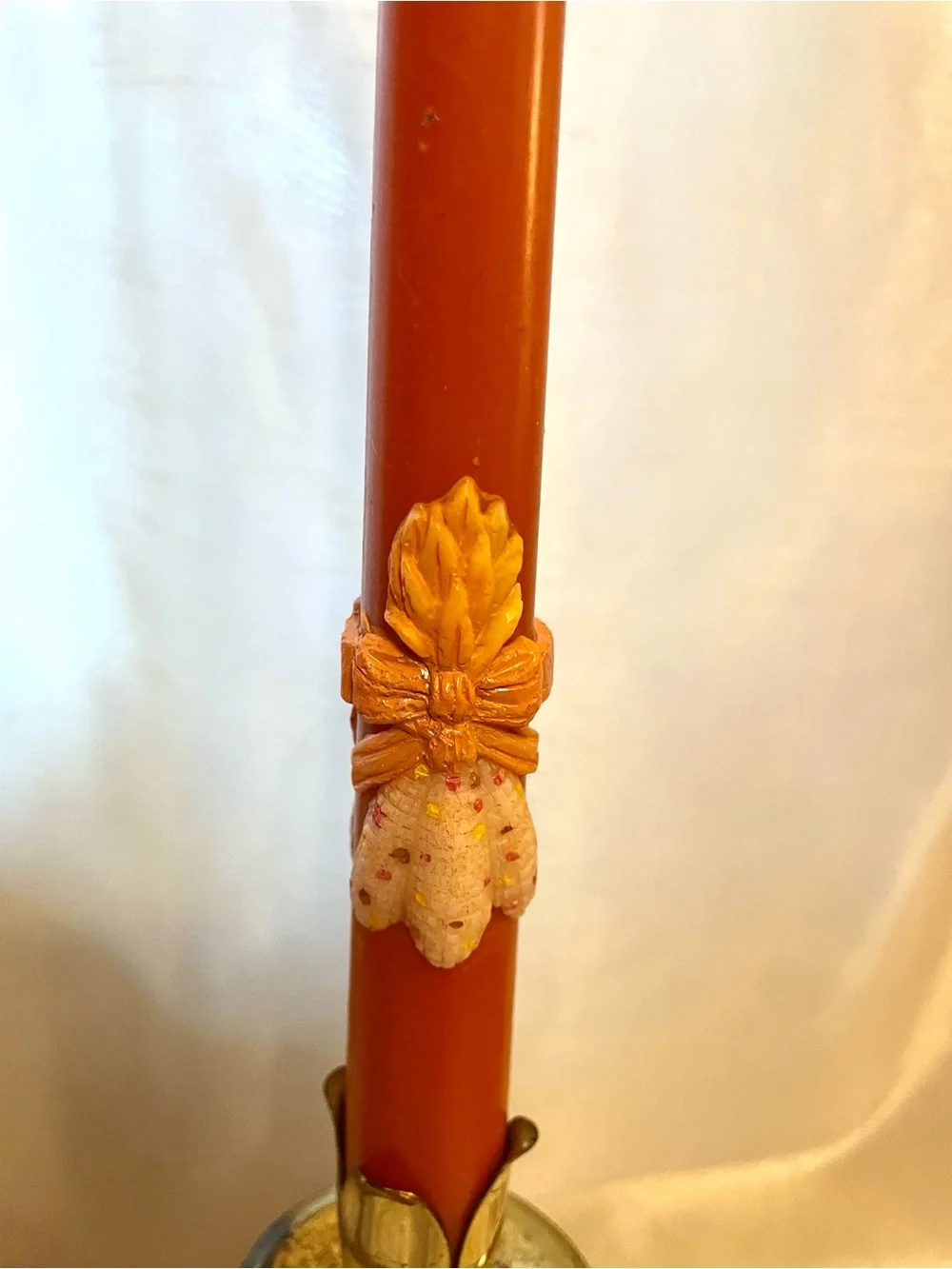 Orange Decorative Taper Candles -